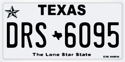 TX license plate DRS6095