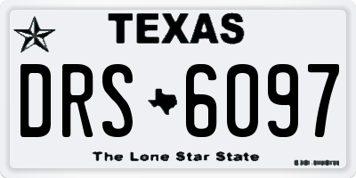 TX license plate DRS6097