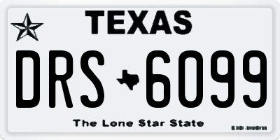 TX license plate DRS6099