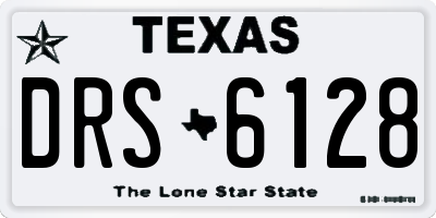 TX license plate DRS6128