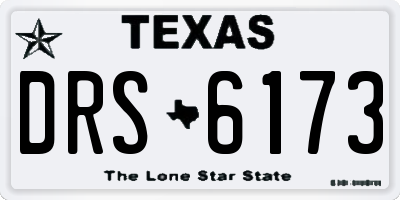 TX license plate DRS6173