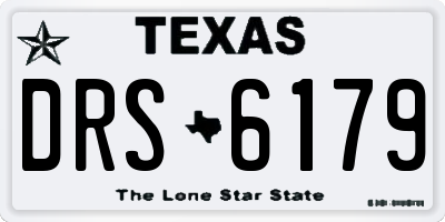 TX license plate DRS6179