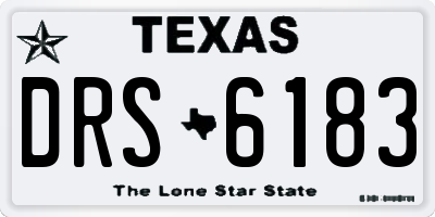 TX license plate DRS6183