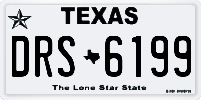 TX license plate DRS6199