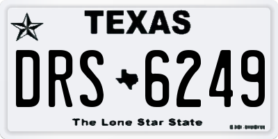 TX license plate DRS6249