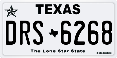 TX license plate DRS6268