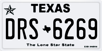 TX license plate DRS6269