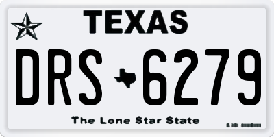 TX license plate DRS6279