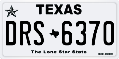 TX license plate DRS6370