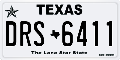 TX license plate DRS6411