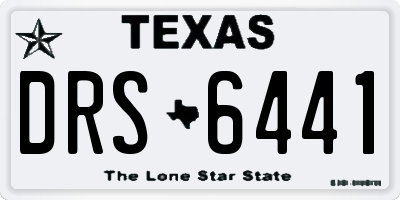 TX license plate DRS6441
