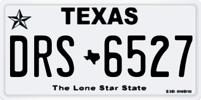 TX license plate DRS6527