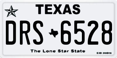 TX license plate DRS6528