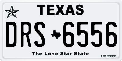 TX license plate DRS6556
