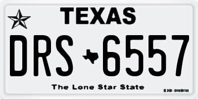 TX license plate DRS6557