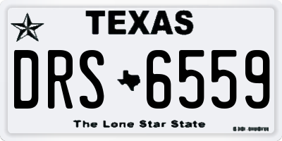 TX license plate DRS6559
