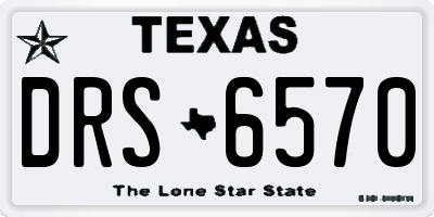TX license plate DRS6570