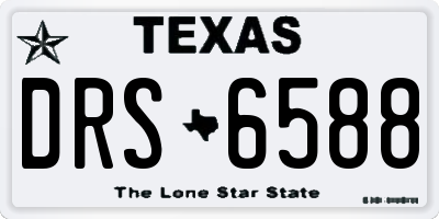 TX license plate DRS6588