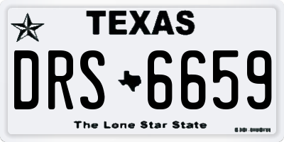 TX license plate DRS6659