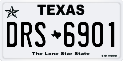 TX license plate DRS6901