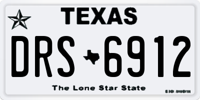 TX license plate DRS6912