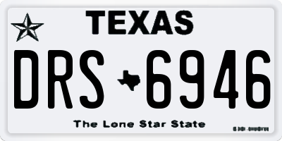 TX license plate DRS6946