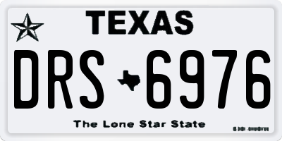 TX license plate DRS6976