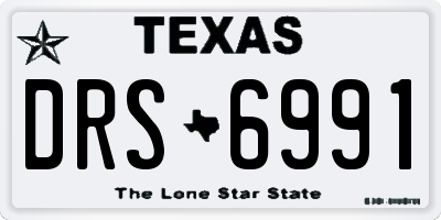 TX license plate DRS6991