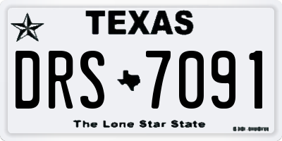 TX license plate DRS7091