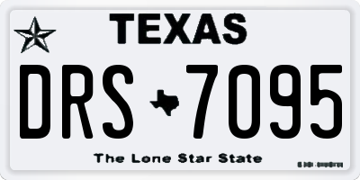 TX license plate DRS7095