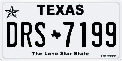 TX license plate DRS7199