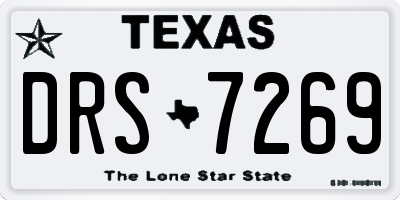 TX license plate DRS7269