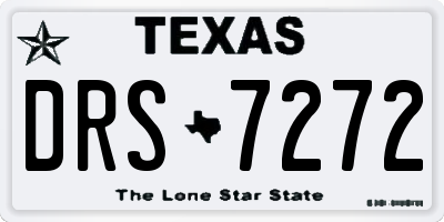 TX license plate DRS7272