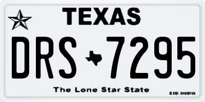 TX license plate DRS7295