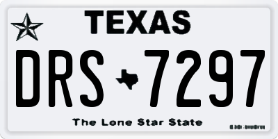 TX license plate DRS7297