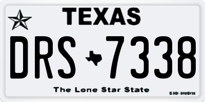 TX license plate DRS7338