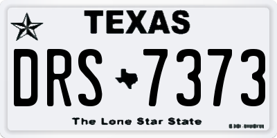 TX license plate DRS7373