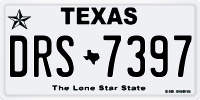 TX license plate DRS7397