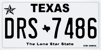 TX license plate DRS7486