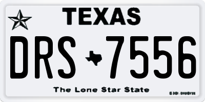 TX license plate DRS7556