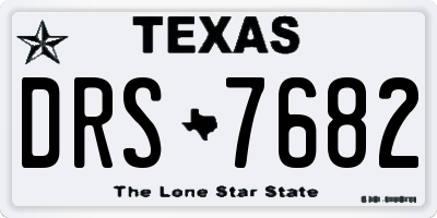 TX license plate DRS7682