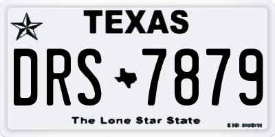 TX license plate DRS7879