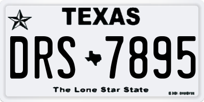 TX license plate DRS7895