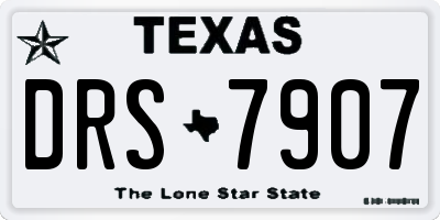 TX license plate DRS7907