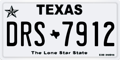 TX license plate DRS7912