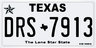 TX license plate DRS7913