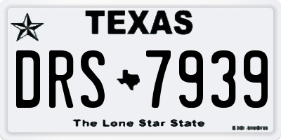 TX license plate DRS7939