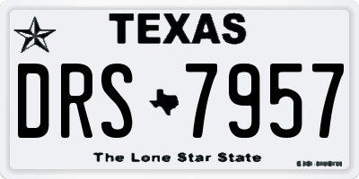 TX license plate DRS7957