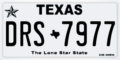TX license plate DRS7977