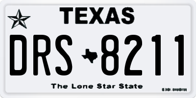 TX license plate DRS8211